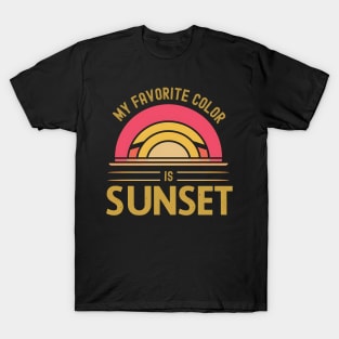 My Favorite Color Is Sunset T-Shirt